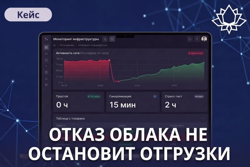 Производитель металлоконструкций не остановил отгрузки при отказе облака: локальный ERP-контур